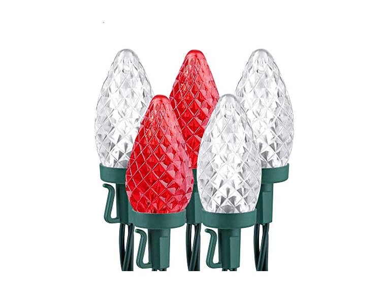 Brizled C9 Christmas Lights, 33ft 50 LED 120