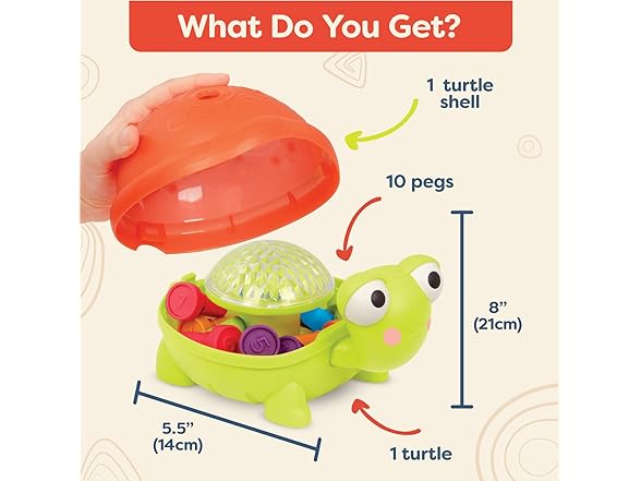 B. toys – Teaching Turtle Toy w/ Lights