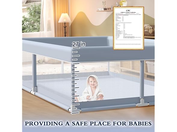 XVISHX 65x50" Baby Playpen