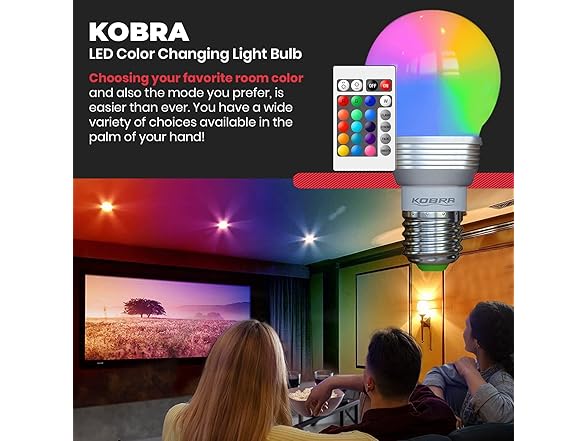 KOBRA Products LED Color Changing Bulb (Your Choice)