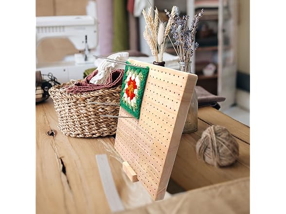 9.25 Inches Crochet Blocking Board, Bamboo