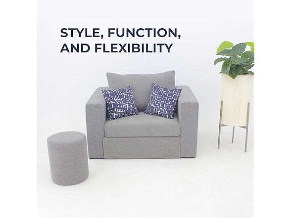 Elephant in a Box – Round Pouf Ottoman –