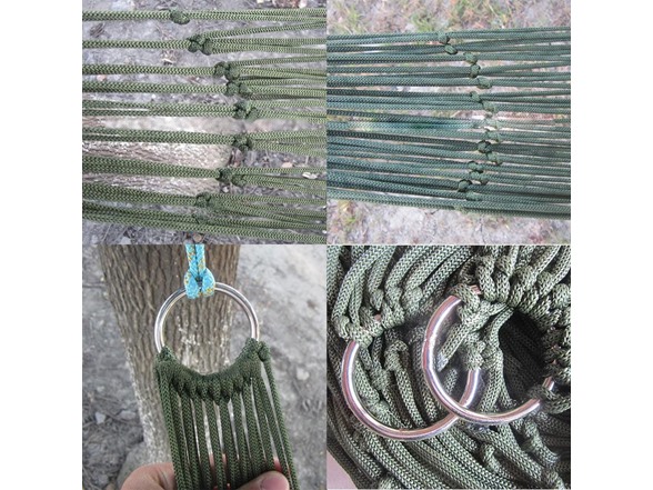 Nylon Rope Portable Outdoor Camping Hammock