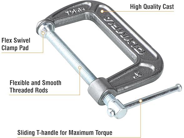 Olympia Tools Cast Iron C-Clamp
