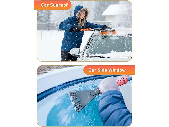 Aluminum Ice Scraper & Snow Brush 27