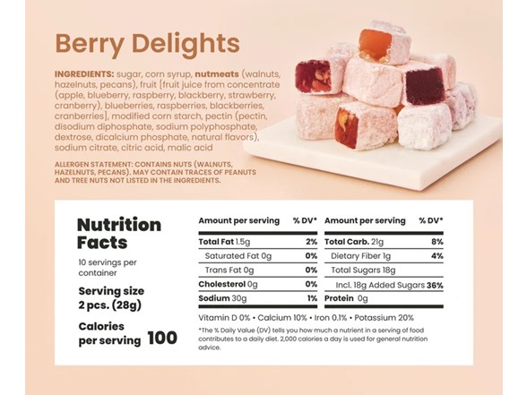 (5 Pack) Liberty Orchard Soft Fruit & Nut Candies Gift Set
