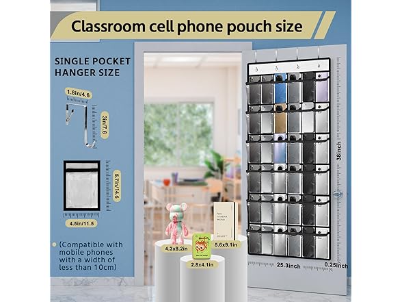 PAULONE Numbered Classroom Pocket Chart