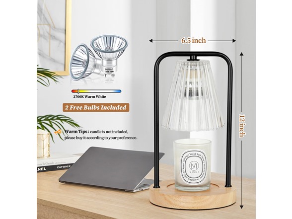 VerRon Jar Candle Warmer Lamp