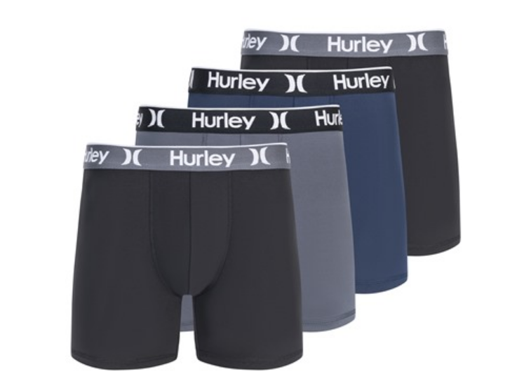 Hurley Men's 4-Pack Boxer Briefs - Gallery 8