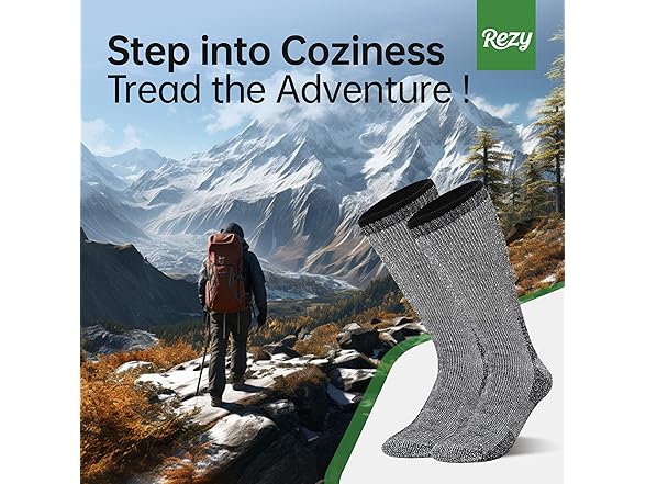 Rezy Cozy Merino Wool Blend Socks Unisex