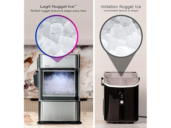 GE Profile Opal 2.0 Ultra Nugget Ice Maker Stone White