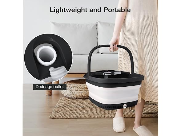 HOSPAN Collapsible Foot Spa with Heat