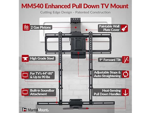 MantelMount MM540 - Above Fireplace Pull