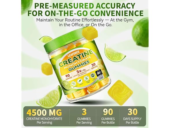 Creatine Monohydrate Gummies for Men