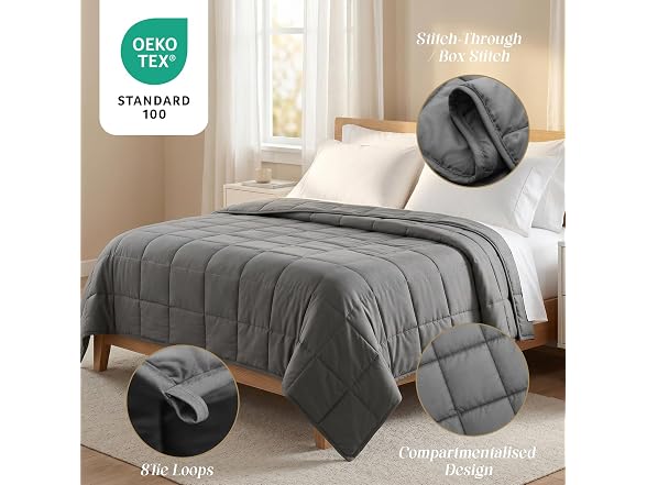 Smart Queen Weighted Blanket for Adults, Twin