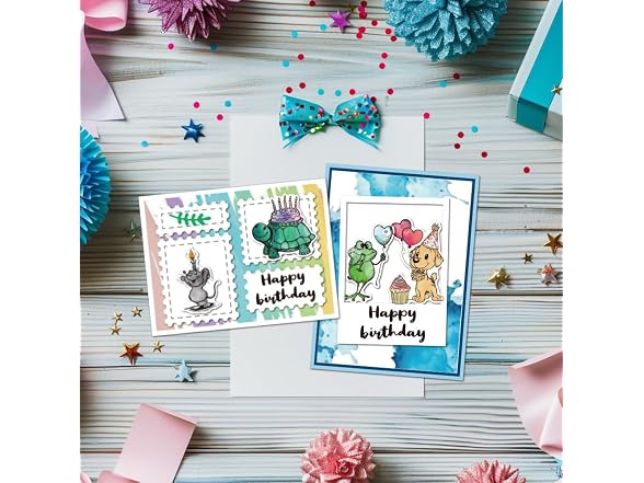 GLOBLELAND Funny Birthday Animal Clear
