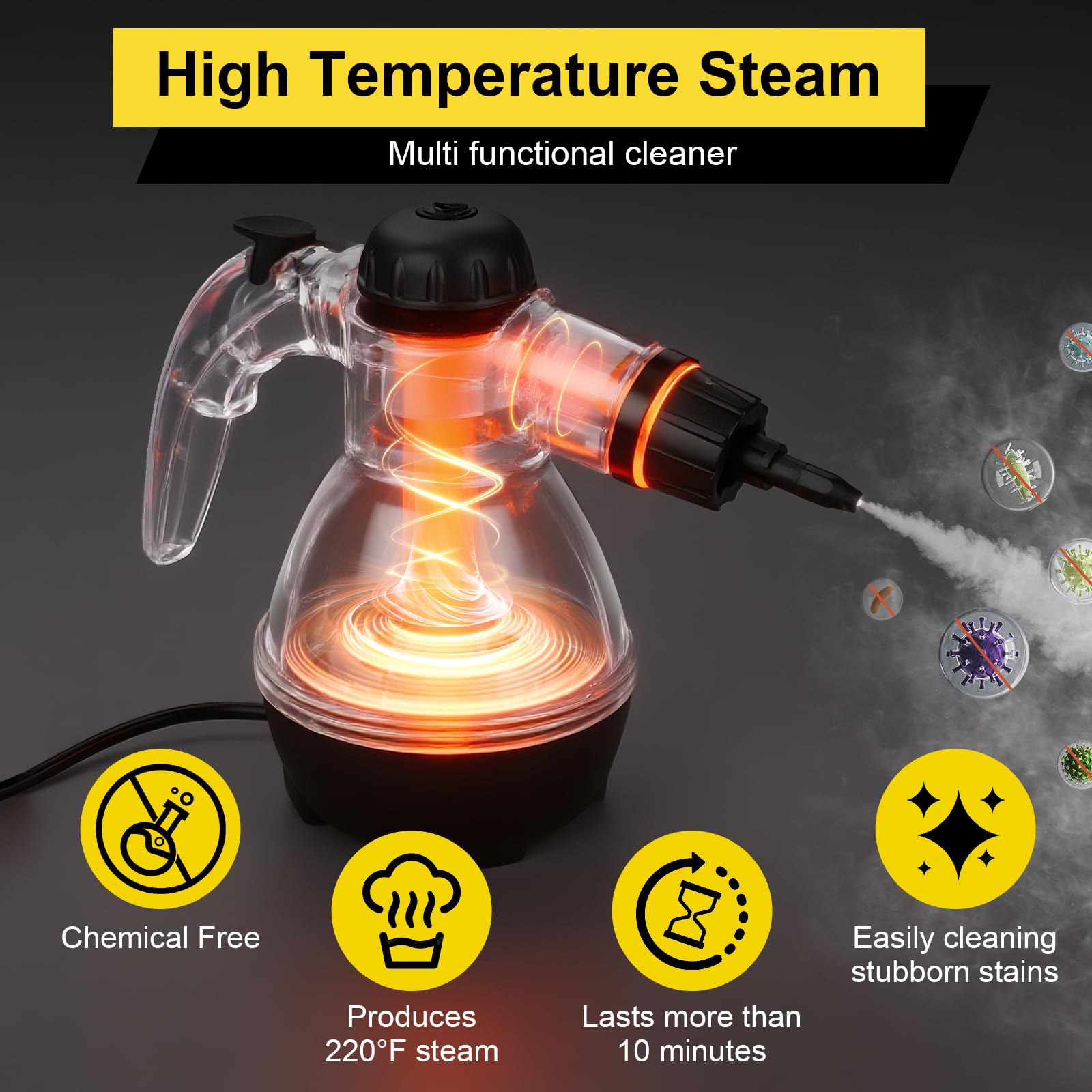 YISPK Handheld Steam Cleaner - Gallery 12