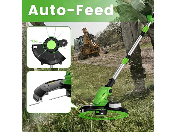20V Electric String Trimmer, 2X 2.0Ah Battery