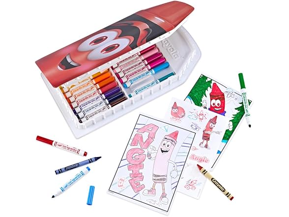 Crayola Coloring Set with Red Art Case