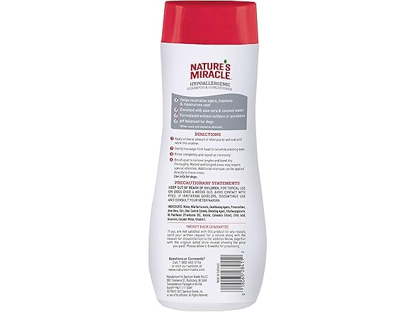 Nature’s Miracle Hypoallergenic Dog Shampoo