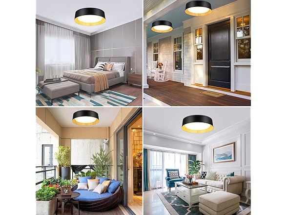 BrightHome 16in Flush Mount Ceiling Light, 3000LM