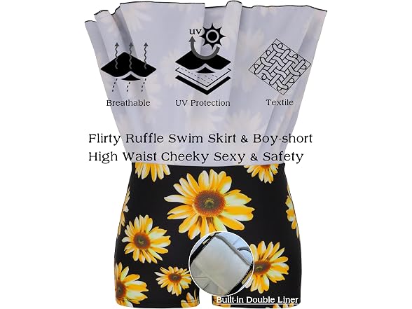 Aontus Girls (16-18) One-piece Skirted Swimsuit