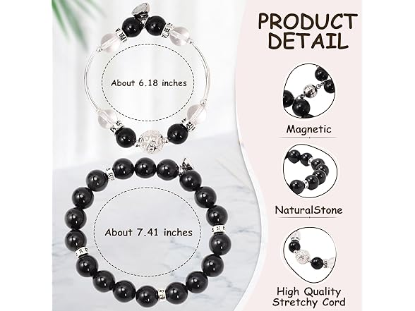 Obsidian Matching Couple Braclets