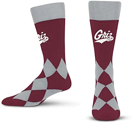 For Bare Feet Unisex NCAA Montana Grizzlies Big Diamond Team Color Socks OSFM