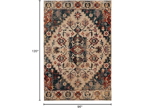 Superior 8'x10' Leena Modern Floral Mandala Rug