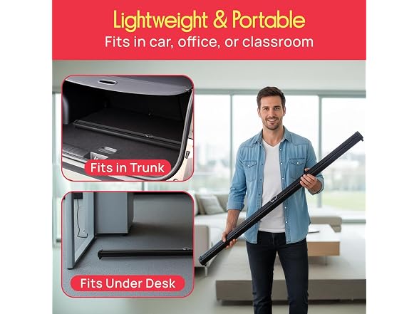 Pyle 50" Portable Tripod Projector Screen