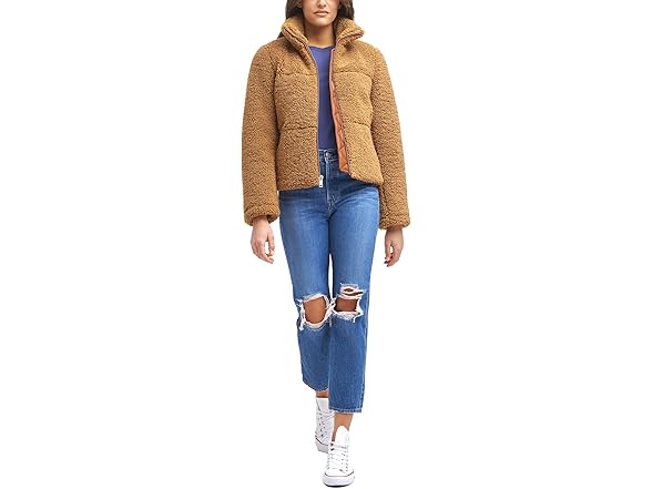 Levis Womens Breanna Faux Fur Jacket (S)