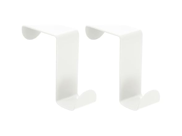 Athnevy Over The Door Hooks 2pk White