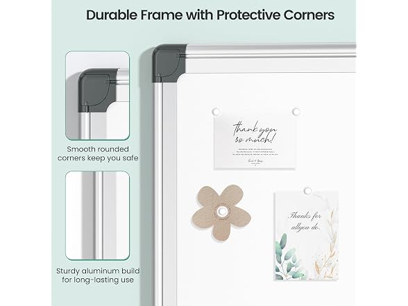 Scribanx Magnetic Dry Erase Board 36 x 24 for Wall