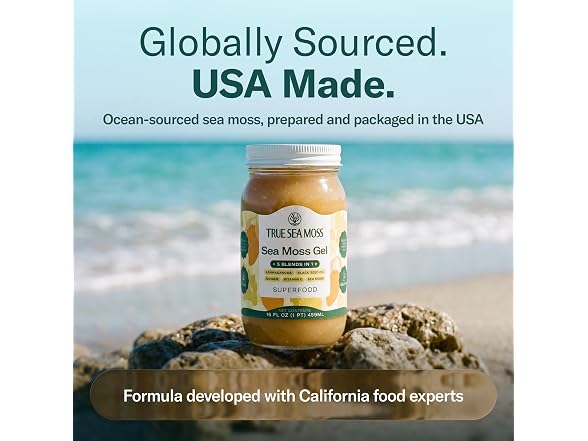 TrueSeaMoss 5-in-1 Immune Support Sea Moss Gel 16oz