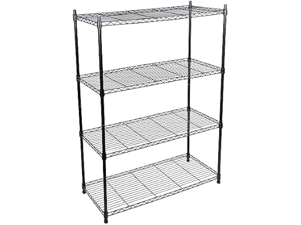 Elevon 4-Shelf Adjustable, Heavy Duty Storage Shelving Unit