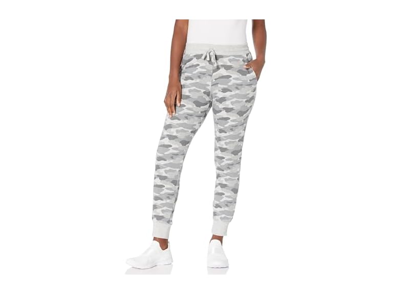 Amazon Essentials Women's Fleece Jogger Sweatpant (Available in Plus Size), Light Grey Camo, X-Small