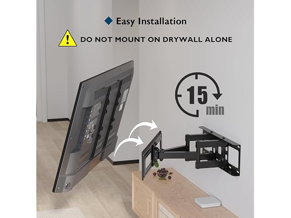 BONTEC Full Motion TV Wall Mount 70in