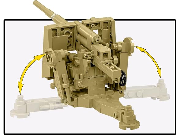 COBI Historical Collection WWII Cannon, 232 Pieces