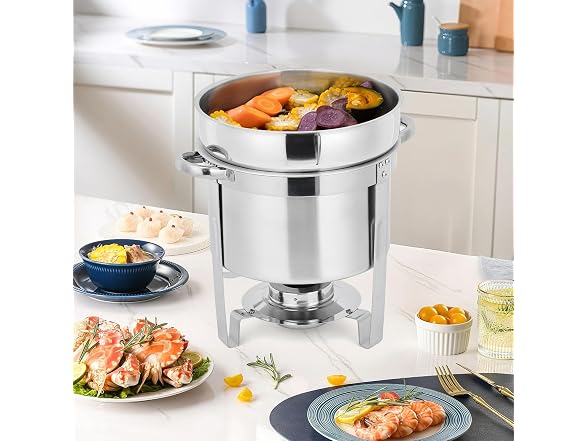 7QT Commercial-Grade Soup Chafer Set of 2