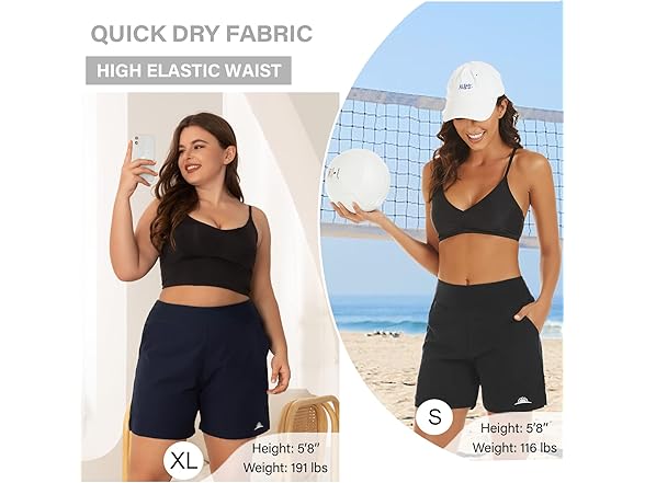 Women's Tummy Control Swim Shorts