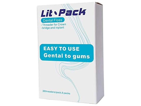 Lit-Pack Floss Threaders for Crown Brace Bridge