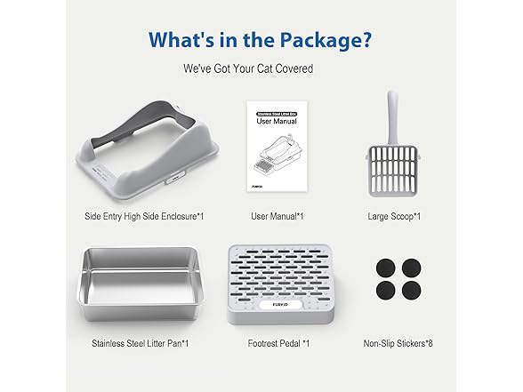 High Sided Stainless Cat Litter Pan