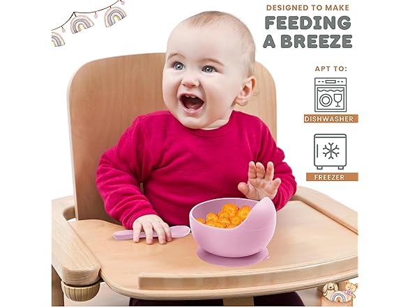 Xabono Baby Suction Bowls with Spoon