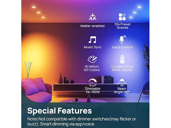 Linkind Matter BR30 Smart Bulbs 4-Pack