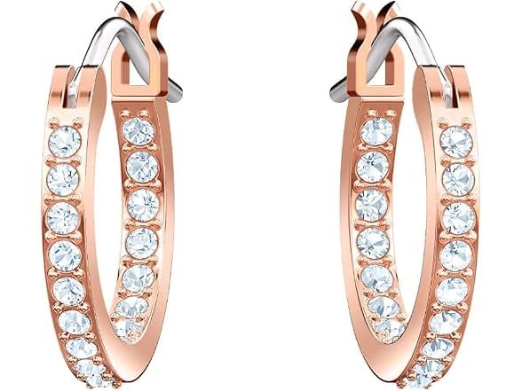 Swarovski Unisex Symbolic Evil Eye Hoop Earrings