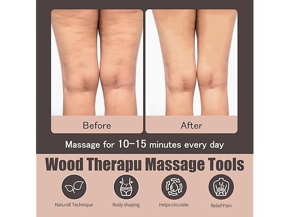 PYSEAN 7-in-1 Wood Therapy Massage Kit