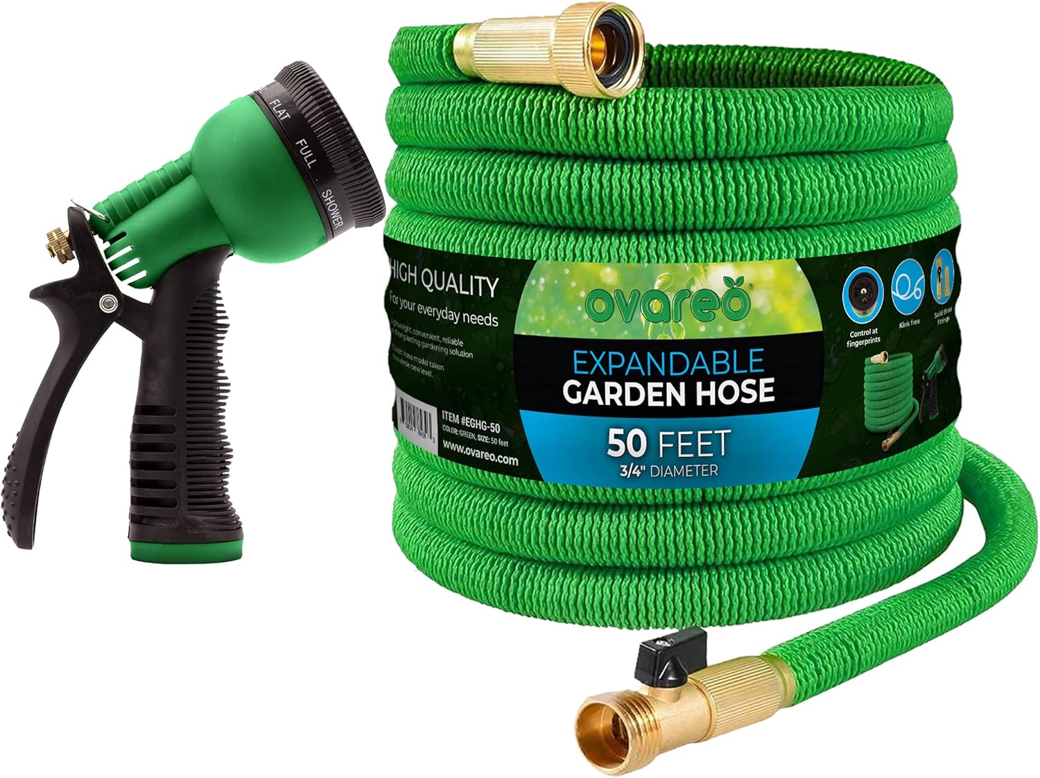 Expandable Garden Hose 50ft w/ Nozzle - Gallery 2