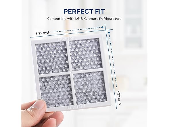 EVERFLOW LT120F Fridge Air Filter 3pk
