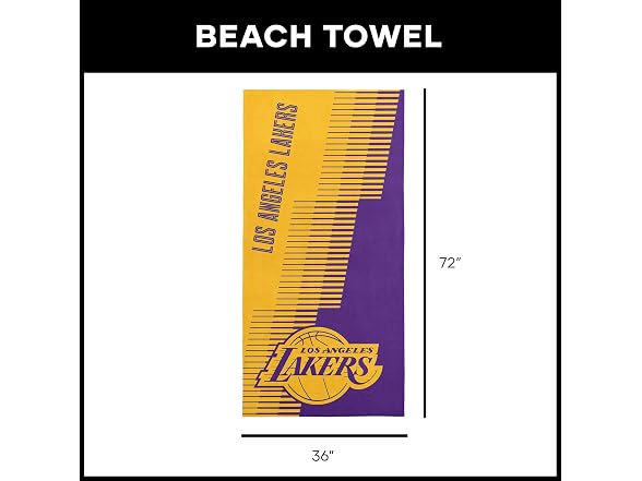 LOS ANGELES LAKERS NBA Jacquard X Inches