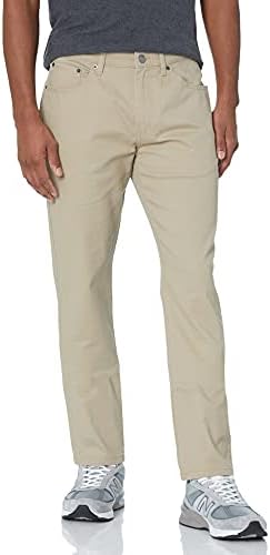 Amazon Essentials Men's Slim-Fit Pants, 5-Pocket Stretch Twill Design, Khaki Brown, 32W x 30L